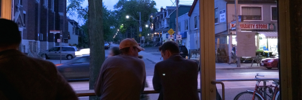 restaurant window seat eat all the food